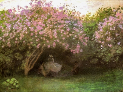 Picture of BENEATH THE LILACS 1872