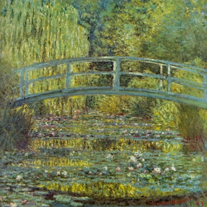 Picture of BRIDGE AND WATERLILIES 1899