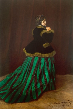 Picture of CAMILLE (WOMAN IN GREEN DRESS) 1866