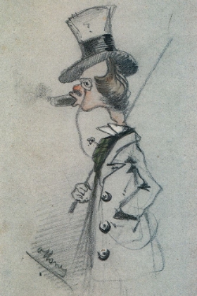 Picture of DANDY WITH A CIGAR 1857