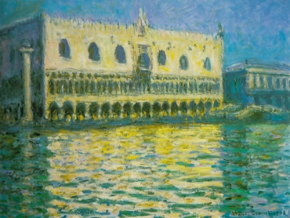 Picture of DOGES PALACE-VENICE 1908