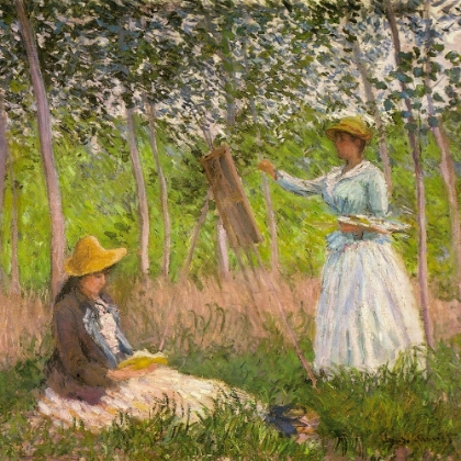 Picture of IN THE WOODS AT GIVERNY 1887
