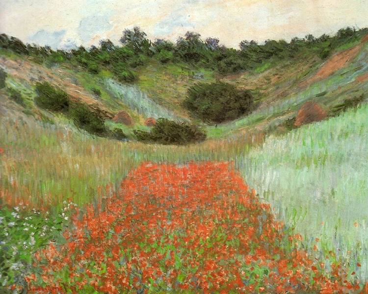 Picture of POPPY FIELD NEAR GIVERNY 1885