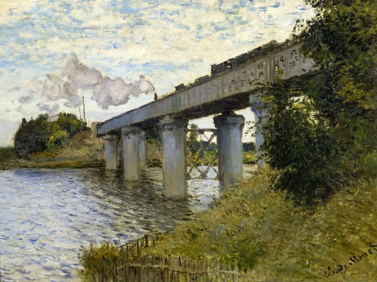 Picture of RAILWAY BRIDGE-ARGENTEUIL 1874