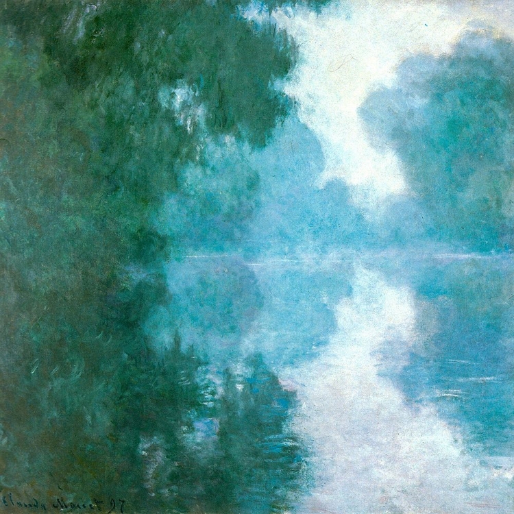 Picture of SEINE AT GIVERNY-MORNING MISTS 1897