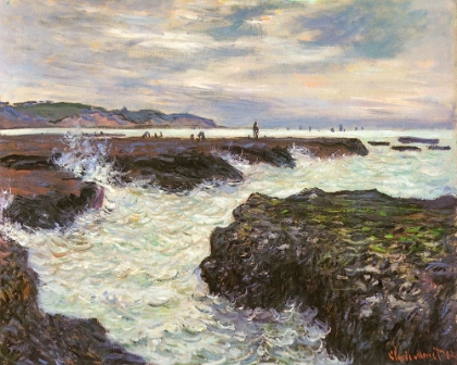 Picture of THE ROCKS AT POURVILLLE 1882
