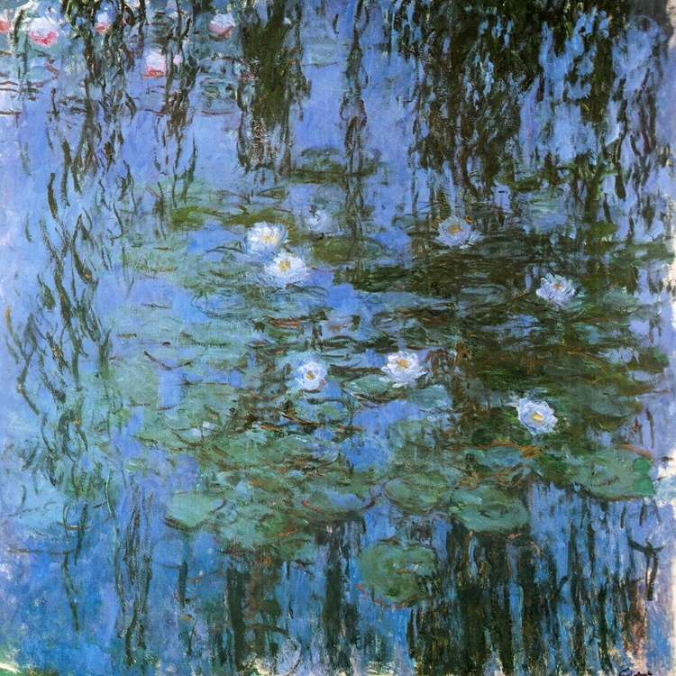 Picture of WATER-LILIES BLUE 1915