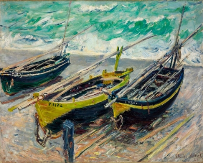 Picture of THREE FISHING BOATS 1886