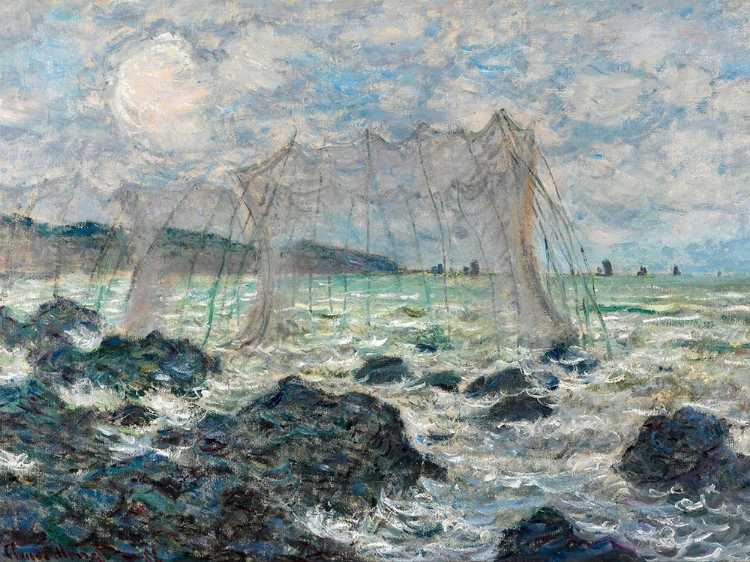 Picture of FISHING NETS AT POURVILLE 1882