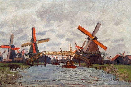 Picture of MILLS AT WESTZIJDERVELD NEAR ZAANDAM 1871