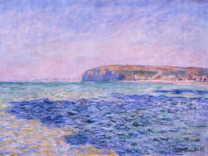 Picture of SHADOWS ON THE SEA. THE CLIFFS AT POURVILLE 1882