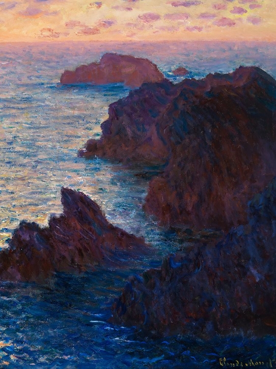 Picture of ROCKS AT BELLE-LLE-PORT-DOMOIS 1886