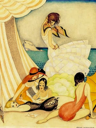 Picture of FIVE WOMEN AT A BEACH