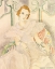 Picture of PORTRAIT OF A YOUNG WOMAN IN A WHITE DRESS