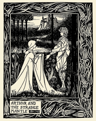 Picture of MORTE DARTHUR 1893 - ARTHUR AND THE STRANGE MANTLE