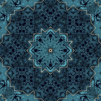 Picture of GOLD TEAL TILE II