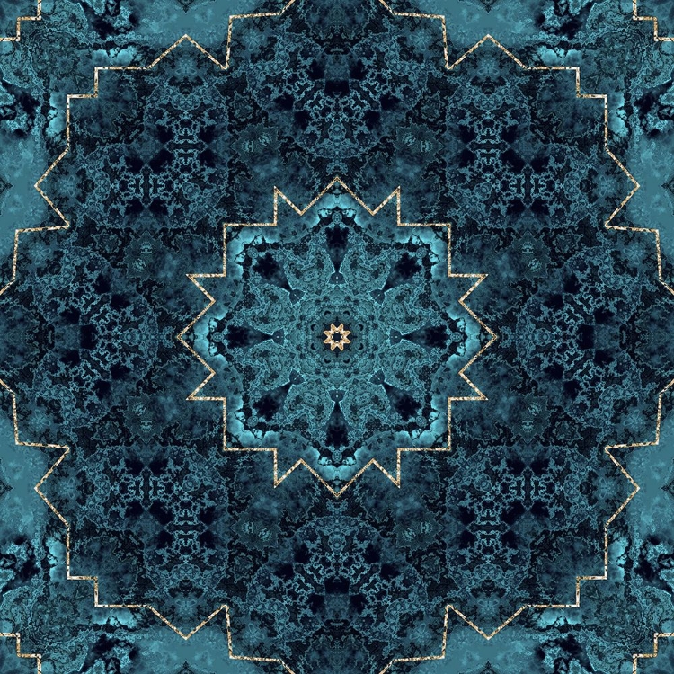 Picture of GOLD TEAL TILE II