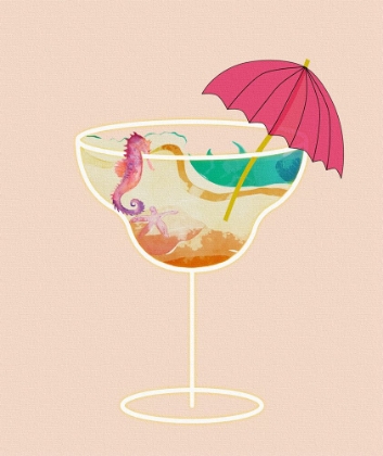 Picture of BEACH IN A GLASS I
