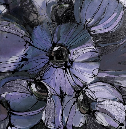 Picture of PURPLE POPPIES I