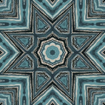 Picture of GOLD TEAL TILE I 