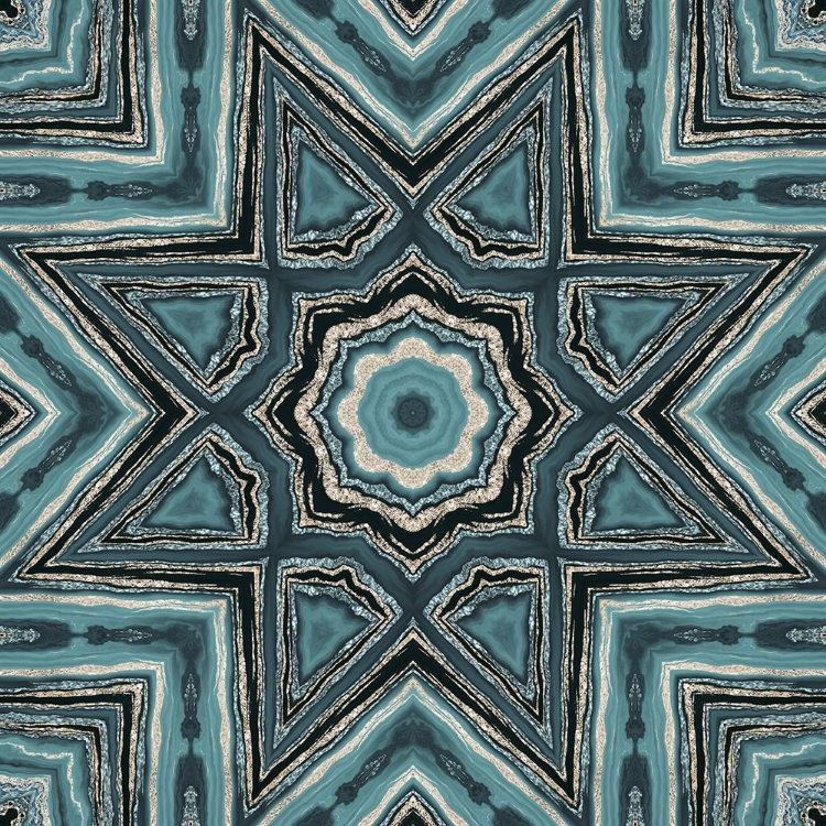 Picture of GOLD TEAL TILE I 