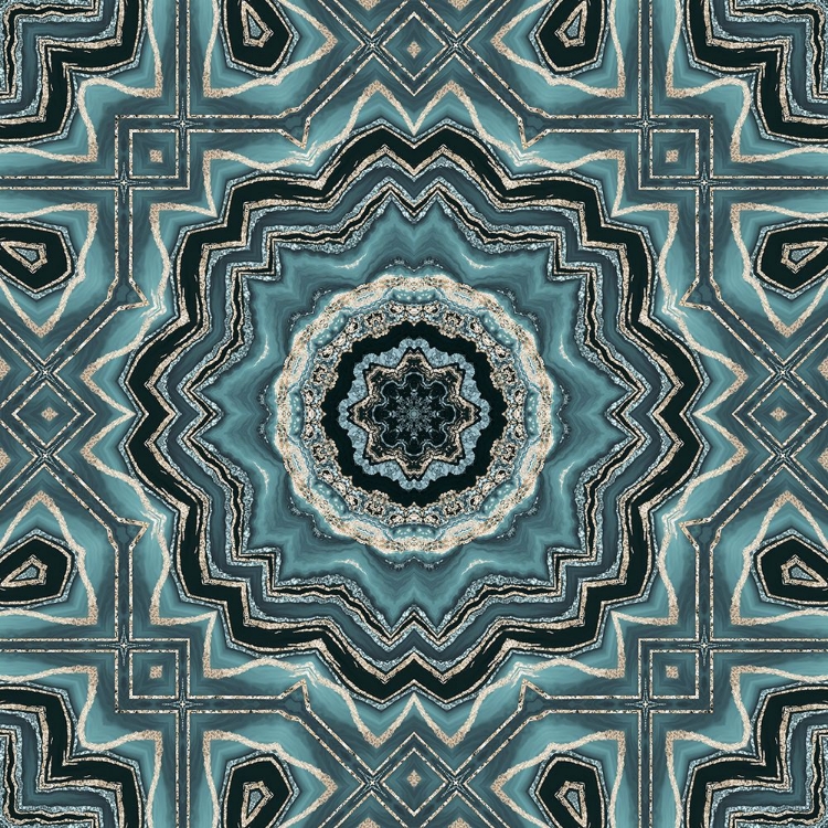 Picture of GOLD TEAL TILE II 