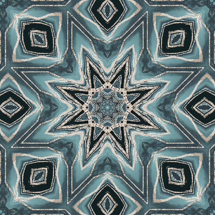Picture of GOLD TEAL TILE III