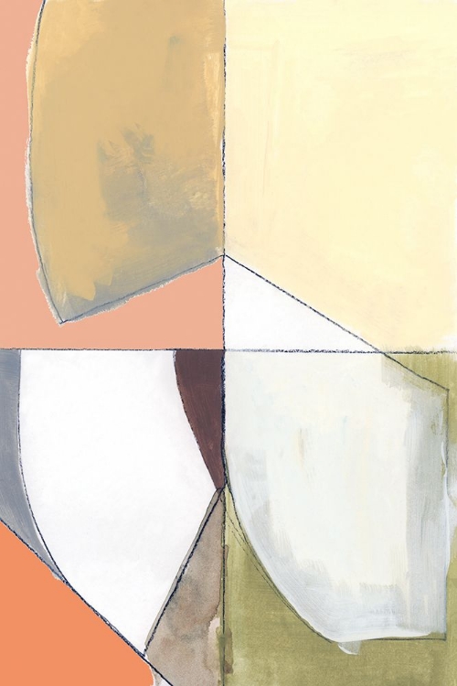 Picture of CREAMSICLE SHAPES I 