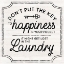 Picture of LAUNDRY ART II-KEY TO HAPPINESS