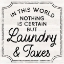 Picture of LAUNDRY ART III-LAUNDRY AND TAXES