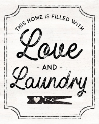 Picture of LAUNDRY ART PORTRAIT II-LOVE AND LAUNDRY