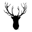 Picture of DEER HEAD SILHOUETTE