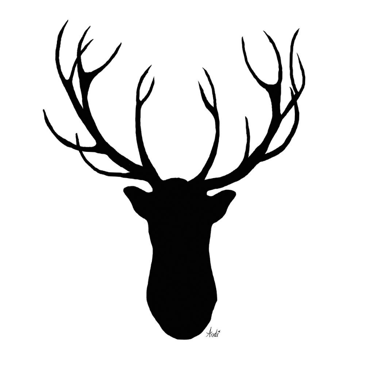 Picture of DEER HEAD SILHOUETTE