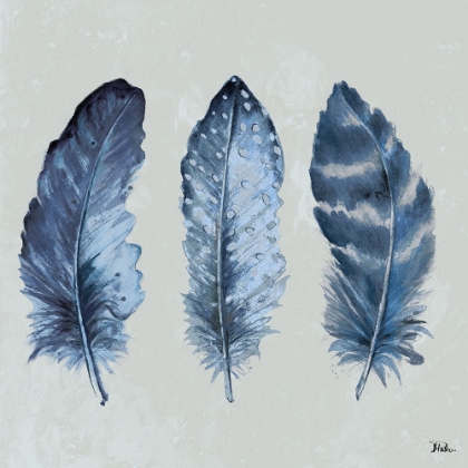 Picture of INDIGO FEATHERS I