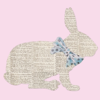 Picture of EASTER BUNNY SILHOUETTE WITH BOW