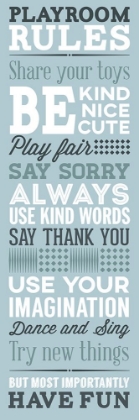 Picture of PLAYROOM RULES