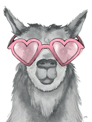 Picture of LLAMA WITH PINK SHADES