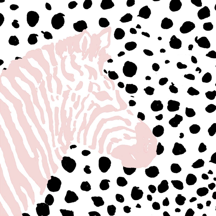 Picture of PINK ZEBRA ON DOTS