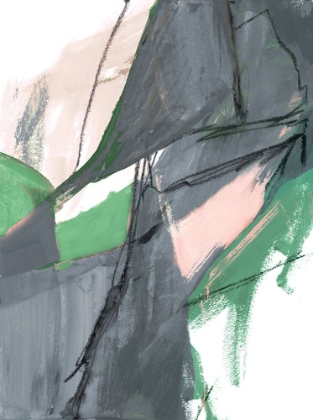 Picture of RARE GREEN AND GRAY ABSTRACT II