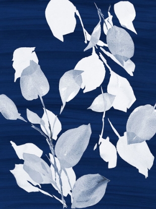 Picture of SIMPLE LEAVES ON NAVY