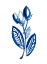 Picture of BLUE FLORAL I