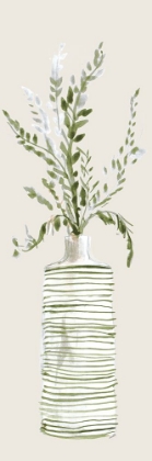 Picture of TALL TEXTURED VASE IN GREEN I