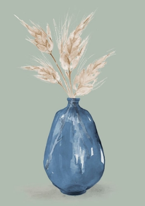Picture of OAT STEMS IN BLUE VASE