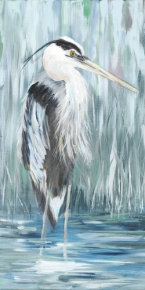 Picture of STANDING STILL HERON I (BLUE)