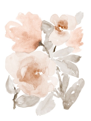 Picture of PEACH TRANQUIL FLORALS I
