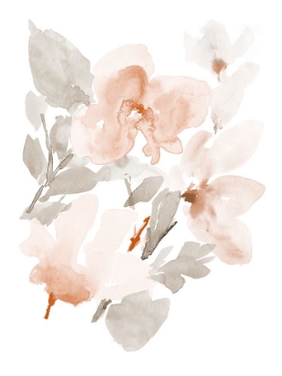 Picture of PEACH TRANQUIL FLORALS II