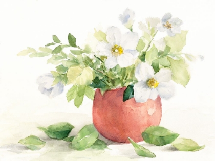 Picture of WHITE ANEMONES IN COPPER VASE