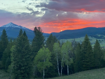 Picture of SUNSET VIEW FROM THE CABIN