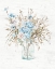 Picture of BLUE FLOWERS IN GLASS VASE