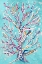 Picture of DOTTED CORAL ON TEAL